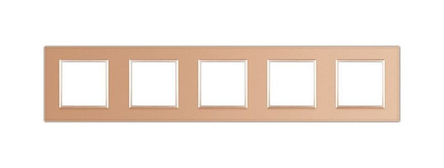 Quintuple frame for socket Livolo