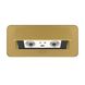 Double desktop socket with USB-A & multi-function power socket 2 in 1 golden Livolo