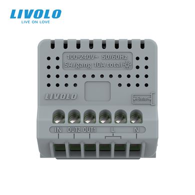 Умный механизм сенсорный ZigBee выключатель для роллет Livolo