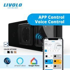 Сенсорный выключатель LIVOLO с розеткой