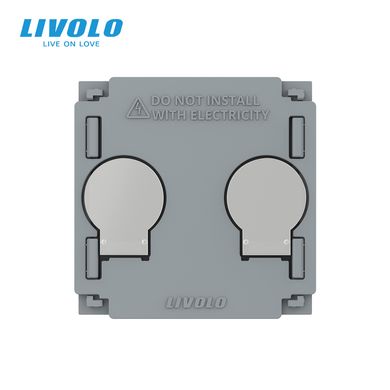 Механизм сенсорный проходной/перекрестный выключатель 2 канала Wi-Fi Livolo