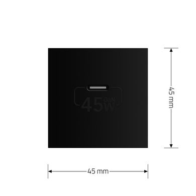 Механізм розетка USB Type-C з блоком живлення 45W Livolo