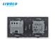 LIVOLO touch thermostat for electric underfloor heating + 1-gang one-way/two-way switch