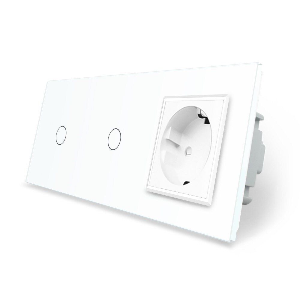 Interrupteur Tactile Mural Touch Switch VL-C701-11 Livolo - Blanc