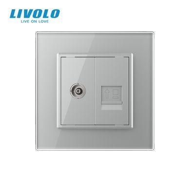 Computer and TV socket Livolo