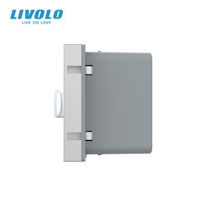 Механізм датчик присутності та руху з сенсорним вимикачем Livolo сірий (VL-FCU-2IP)