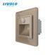 LIVOLO Automatic Corner Light, Motion and Light Sensor, Gold, 2.5D Glass Frame, 2700K, 220V, 0.35W