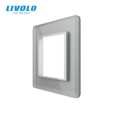 Рамка 1-постова LIVOLO, загартоване скло