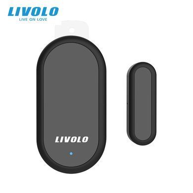 Бездротовий датчик відкриття дверей/вікон ZigBee Livolo чорний (VL-XM001)