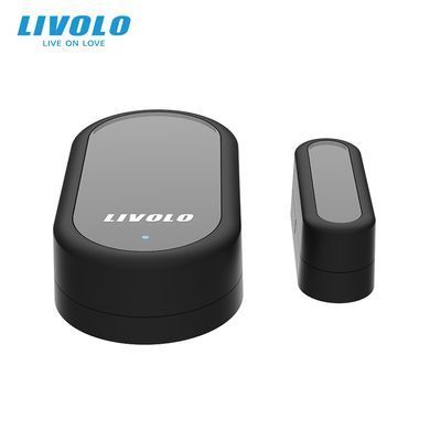 Бездротовий датчик відкриття дверей/вікон ZigBee Livolo чорний (VL-XM001)