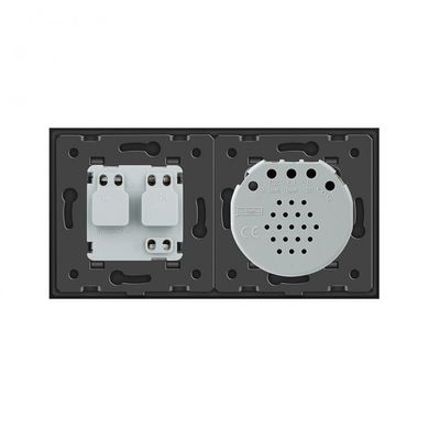 Touch dimmer switch 2 gang 1 socket Livolo