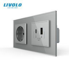 Двойная электрическая розетка LIVOLO