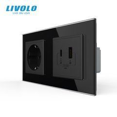 Двойная электрическая розетка LIVOLO
