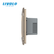 Touch screen Thermostat with external temperature sensor for warm floors Livolo