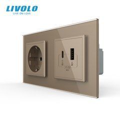 Двойная электрическая розетка LIVOLO