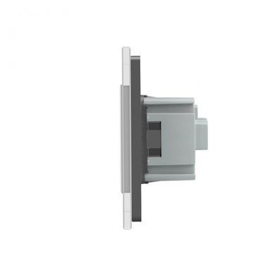 Touch dimmer LIVOLO, 2 gangs + 2 sockets, 16 A, earthed
