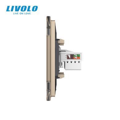 Розетка комп'ютерна RJ-45 Livolo