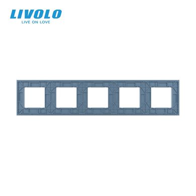 Quintuple frame for socket Livolo