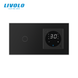 LIVOLO touch thermostat for electric underfloor heating + 1-gang touch switch