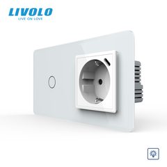 Сенсорний димер LIVOLO з розеткою