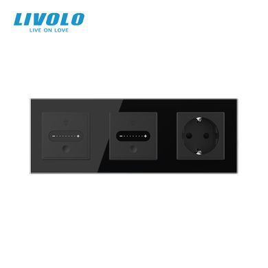 Сенсорный диммер LIVOLO с розеткой