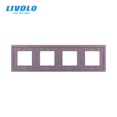 Quadruple frame for socket Livolo