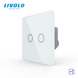 Сенсорний прохідний/перехресний вимикач 2 сенсора Livolo
