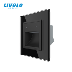 Світильник для сходів LIVOLO, сірий, 2.5D скляна рамка, регулювання яскравості та кольору світла, 220В