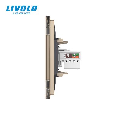 Computer and TV socket Livolo