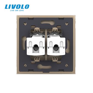 Double computer socket Livolo