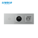 Thermostat + touch dimmer + USB Type-C 18W + LIVOLO grounded socket, gray glass, 16A 230V