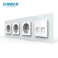 Чотиримісна електрична розетка LIVOLO