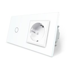 Touch switch 1 gang 1 socket Livolo