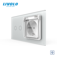 Сенсорный диммер LIVOLO с розеткой