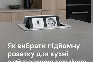 Як вибрати підйомну розетку для кухні з вбудованою технікою (кавомашина, мікрохвильовка, блендери)