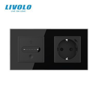 Сенсорный диммер LIVOLO с розеткой