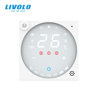 Wi-Fi терморегулятор сенсорний для електричної теплої підлоги LIVOLO, модуль без рамки
