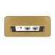 Double desktop socket with USB-A & USB-C golden Livolo