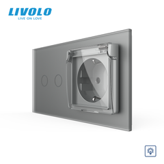 Сенсорный диммер LIVOLO с розеткой