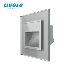 Світильник для сходів LIVOLO, сірий, 2.5D скляна рамка, регулювання яскравості та кольору світла, 220В