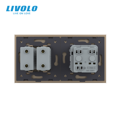 Двойная электрическая розетка LIVOLO