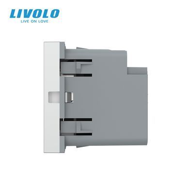 Механізм розетка USB-A та USB-C з Power Delivery 36W Livolo