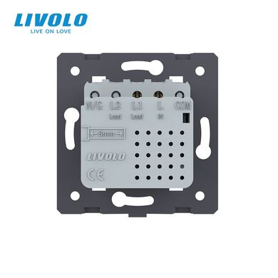 Механизм сенсорный проходной/перекрестный выключатель Sense 1 сенсор Livolo