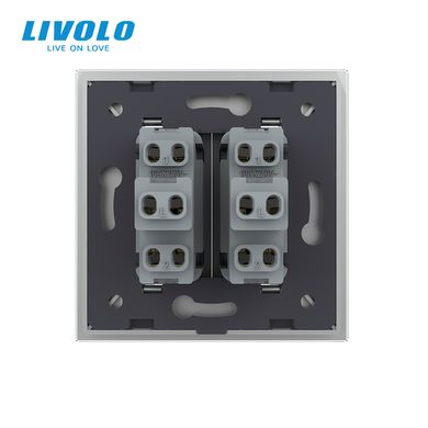 Mechanical switch 2 gang 2 way Livolo