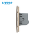 Touch light switch LIVOLO, 4 gangs (1-2-1)