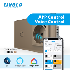 Сенсорный выключатель LIVOLO с розеткой