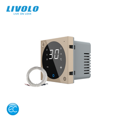 Механизм умный программируемый терморегулятор с внешним датчиком температуры для теплого пола Livolo