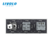 LIVOLO Socket with USB 18W, RJ-45 Internet and TV Output, Grounded, Safety Shutters, Gray, Glass Frame, 250V 16A
