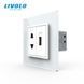 Розетка универсальная с USB розеткой Livolo