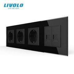 Чотиримісна електрична розетка LIVOLO